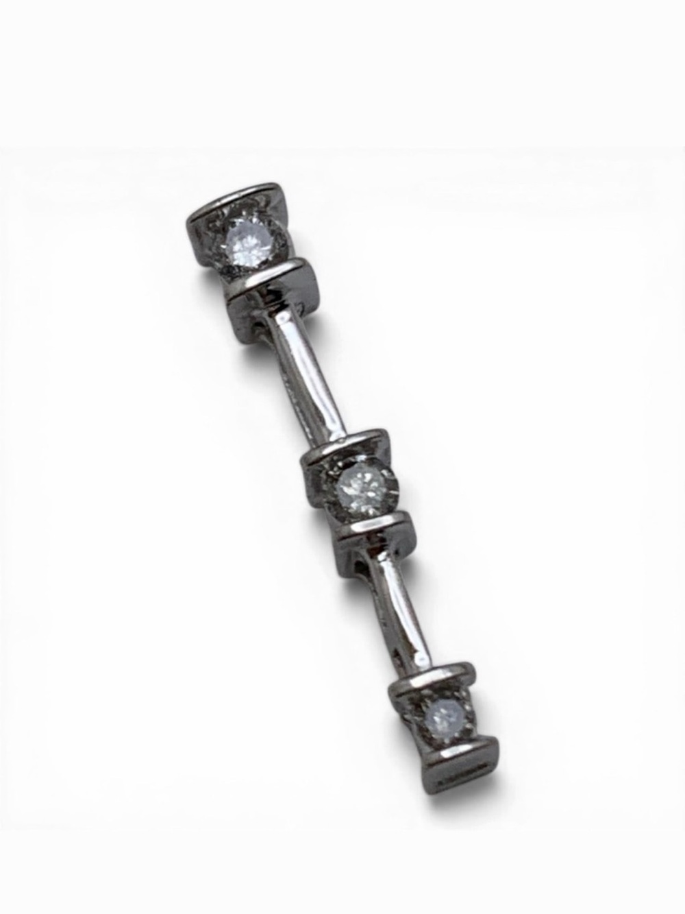 10k White Gold & Diamond Pendant - .60 carats